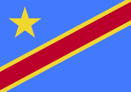 Flag of Democratic Republic of the Congo vector